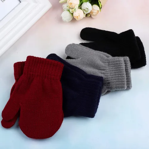 Vista 6 de Cooraby 12 pares de guantes de invierno unisex de punto para bebé