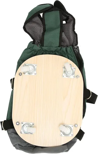 Vista 2 de Silla de ruedas para mascotas, panel de madera laminada transpirable, scooter para pasear perros con bolsa de tracción Oxford al aire libre
