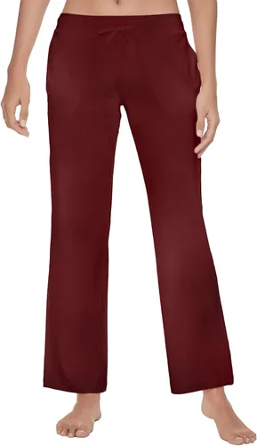 Vista 6 de U2SKIIN Pantalones de pijama para mujer, suaves, de algodón, cómodos, para dormir, para mujer Negro