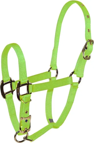 Vista 15 de Hamilton Deluxe - Caballo ajustable, 100-200 libras, color negro Premium Quality 3/4" Triple Ply Nylon, Foal/Mini Horse, Adjustable Chin Strap