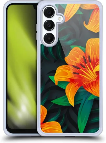 Vista 10 de Head Case Designs Officially Licensed Haroulita Blue Red Ethnic Pattern Gel Case [Military Grade Protection] Compatible with Samsung Galaxy A16 5G