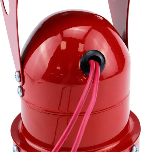 Vista 8 de Motor Siren Red - 1 unidad CA 110 V 114 dB, motor eléctrico industrial, sirena accionada por alarma, timbre de sonido para el hogar, industrias