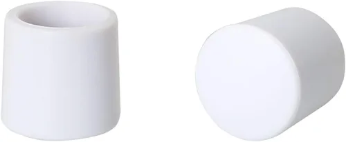 Vista 3 de 8 puntas de parachoques para puerta, color blanco, 0.4 pulgadas, de goma, para proteger puertas y paredes, tapas de tope de puerta para el hogar