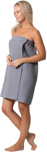Vista 5 de Robe Direct Quick Dry, Lightweight Waffle Spa/Bath Wrap with Adjustable Closure & Elastic Top