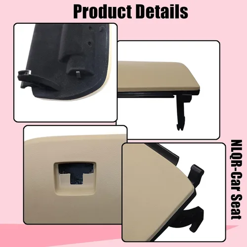 Vista 8 de NLQR Tapa Cubierta de Puerta de Guantera del Tablero de Color Beige, Compatible con BMW X3 F25 2011-2017 X4 F26 2015-2018, Reemplaza 51-16-6-839-000