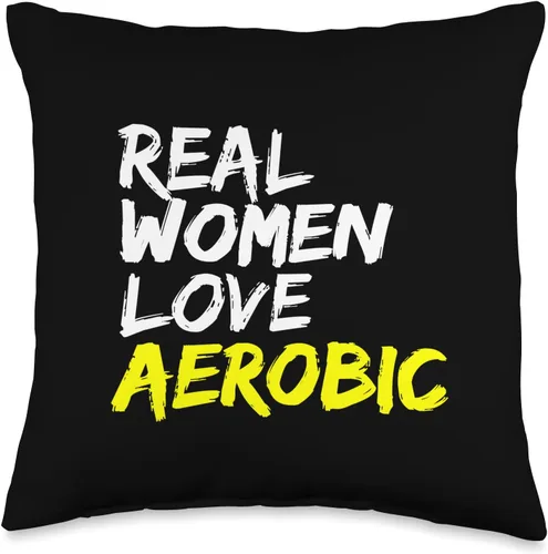 Vista 4 de Dynamic fitness training gym real women love aerobics Throw Pillow