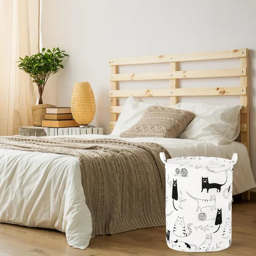 Vista 4 de Cesta plegable para ropa sucia para bebé, para guardería, niñas, niños, cesta de ropa sucia, portátil, alta, plegable, linda, cesta organizadora