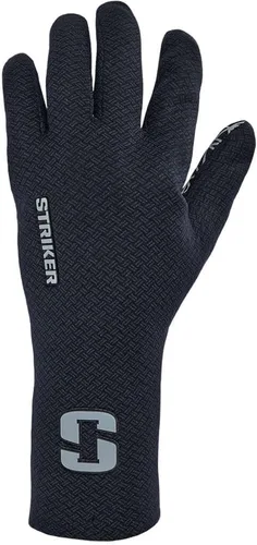 Vista 2 de Striker Guantes de pesca unisex Stealth impermeables y transpirables para exteriores con puño extendido y punta de dedo índice Tech Touch Negro /Gris