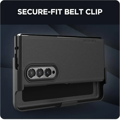 Vista 4 de DuraClip Series - Funda para Samsung Galaxy Z Fold 3 con funda de clip para cinturón (Z Flold3)