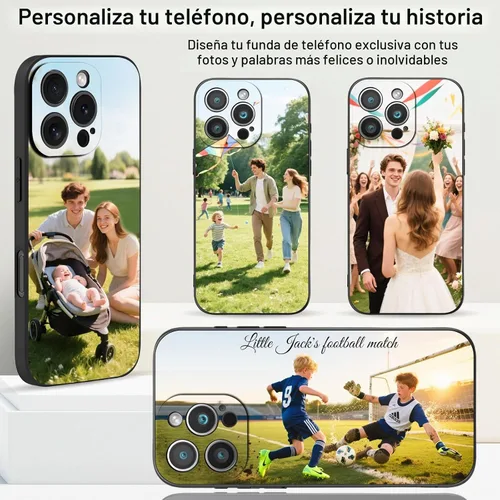 Vista 2 de Funda de teléfono personalizada para iPhone 17 16 15 14 13 12 11 (Air/Pro Max/Pro/Mini/XR/Plus/SE) – Funda de silicona líquida mate a prueba