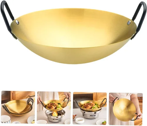 Vista 6 de Housoutil Sartén gruesa de acero inoxidable para utensilios de cocina