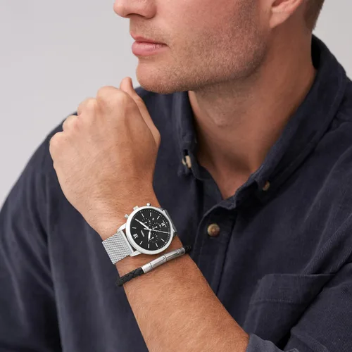 Vista 4 de Fossil - Reloj Neutra de cuarzo de acero inoxidable con cronógrafo para hombres
