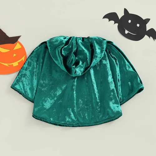 Vista 4 de Disfraz de Halloween y Navidad, con cordones y capucha, capa de terciopelo con capucha, capa para cosplay, ropa de vestir