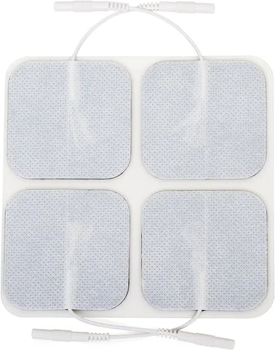 Vista 3 de Reserv Almohadillas de electrodo autoadhesivas reutilizables de 2 x 2 pulgadas de alta calidad para unidad TENS/EMS, almohadillas con respaldo
