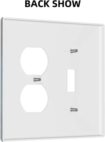 Vista 4 de Placa decorativa para interruptor de luz, playa, rosa, escena nocturna, 2 bandas, 1 palanca, 1 placa de pared dúplex, decoración de placa
