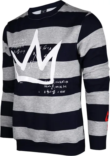 Vista 35 de SCREENSHOT APPLIQUE F11966 Premium Fleece Streetwear Chenille EMB Crew Neck Sweatshirt - Classic Fit