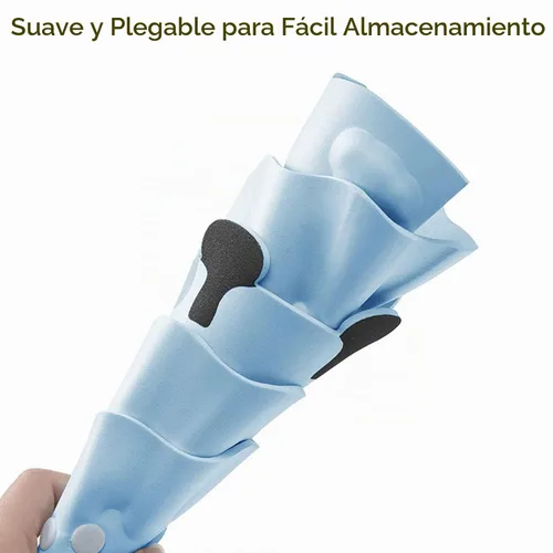 Vista 6 de Gorro de ducha para bebé, protección de baño, ajustable, sombrero de lavado de cabello, gorra de silicona para cabeza de baño, gorra de visera