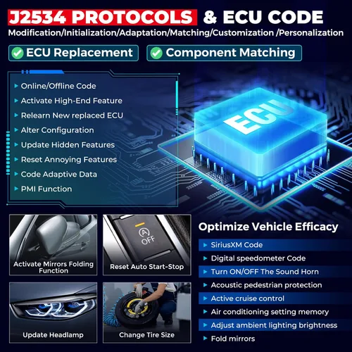 Vista 2 de LAUNCH - Escáner X431 PRO3S+Smartlink HD para camiones de diésel o gasolina, herramienta de diagnóstico bidireccional con reprogramación J2534, mapa