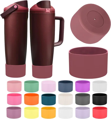 Vista 20 de Mity rain 2 piezas de botas protectoras de silicona para botellas y vasos FreeSip Sway de Owala de 30 oz y 40 oz - Accesorios para owala, mejora