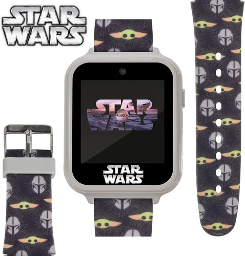 Vista 6 de Star Wars - Reloj inteligente interactivo para niños con 10 caras de reloj, cámara, juegos, alarma y contador de pasos, licencia oficial, se adapta