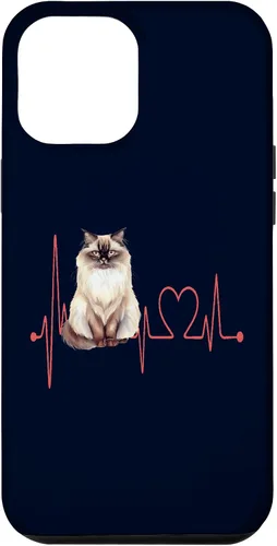 Vista 26 de Himalayan Cat Heartbeat EKG Funny I Love My Cat Case for iPhone 17