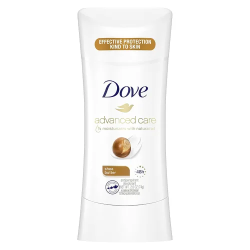Vista 8 de Dove Advanced Care - Desodorante antitranspirante en barra Lavanda Fresca 4 unidades para ayudar a reparar la barrera de la piel, control del olor