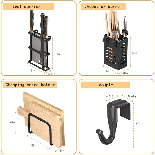 Vista 6 de Kitchen Countertop Microwave Stove Rack,Oven Rack,Carbon Steel Dish Cabinet With Drainage Plate, Suitable For Multifunctional Tableware Storage In