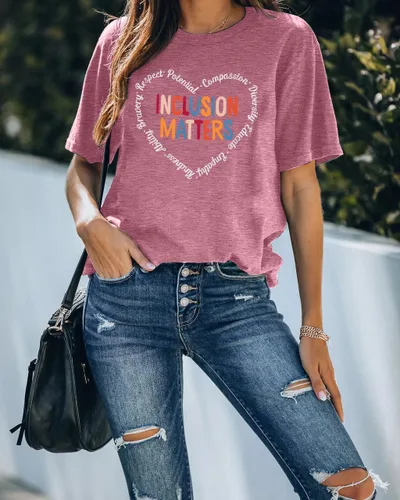 Vista 2 de Inclusion Matters - Camiseta para mujer con temática de salud mental y educación especial, camiseta para profesores, linda camiseta de terapeuta