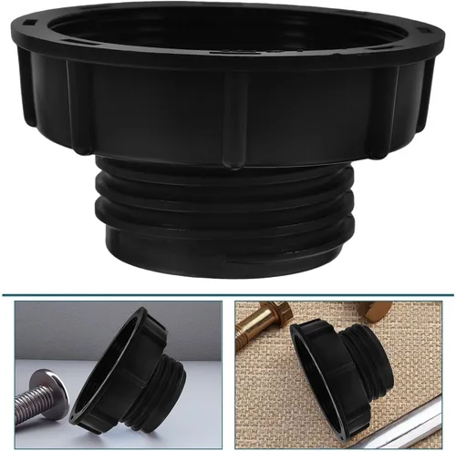 Vista 8 de Ibc Tote Fitting Adapter for Garden Hose, Fine to 2 Inch Threads Black