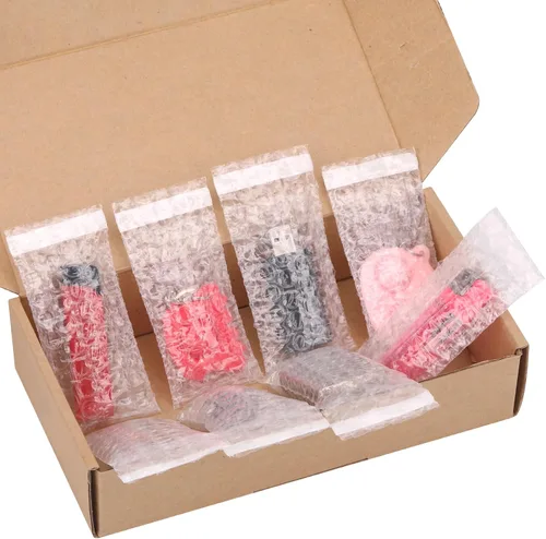 Vista 6 de 100 piezas de pequeñas bolsas de burbujas autosellables de 2" x 3.15" Bolsas de burbujas mini autosellables, bolsas de acolchado, bolsas de doble