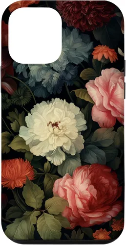 Vista 16 de Vintage Dark Flower Pattern Moody Floral Case for iPhone 16