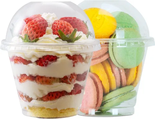 Vista 14 de Artpreti Vasos de plástico transparente de 12 onzas con tapas sin popote, tazas de café de plástico desechables con tapas, tazas para café helado