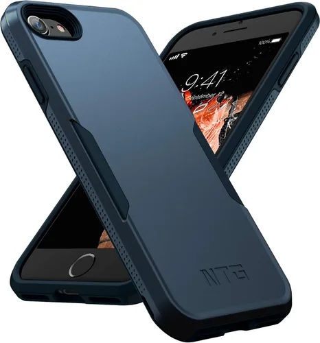 Vista 8 de NTG Funda protectora delgada a prueba de golpes diseñada para iPhone SE 2022/iPhone SE 2020, resistente y ligera, delgada protectora para iPhone
