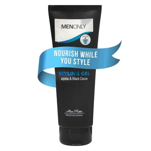 Vista 8 de Mon Platin Gel de peinado para hombre con jojoba y caviar negro, gel para el cabello para hombre con caviar negro y jojoba, fijación fuerte, fórmula