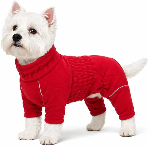 Vista 16 de Lovelonglong Abrigo cálido para perro, chaqueta resistente al viento para perros pequeños, medianos y grandes, abrigo de invierno de forro polar