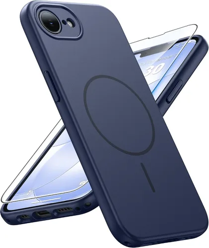 Vista 275 de FNTCASE Funda para iPhone 17 Pro: Fundas delgadas translúcidas de color azul claro compatibles con MagSafe, protección completa de la cámara