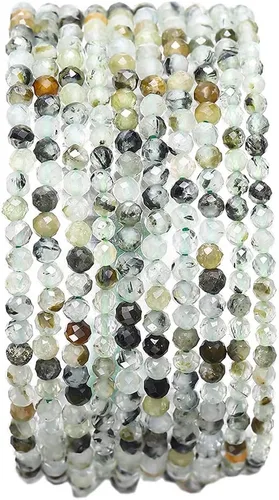 Vista 72 de BEADIA Cuentas de piedra natural africana de turquesa faceted rondelle 3x4mm semipreciosas sueltas para hacer joyas 38cm