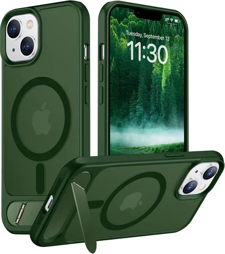 Vista 108 de Funda para iPhone 11 con compatibilidad magnética, [Soporte invisible incorporado][Compatible con MagSafe]