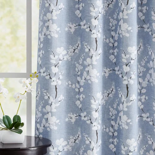 Vista 9 de FMFUNCTEX - Cenefa blackout floral, 50 pulgadas de ancho x 18 pulgadas de largo, aislamiento térmico, bolsillo de cortinero, para cocina, baño
