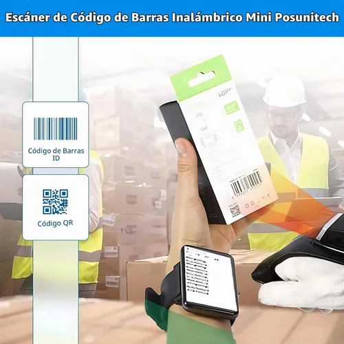 Vista 6 de Guante escáner de código de barras 2D GS02 portátil Zebra SE4107 lector IP65 táctil escáner NFC soporte multiidioma para almacén, sistema de gestión