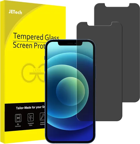 Vista 13 de JETech Protector de pantalla de privacidad para iPhone SE 3 (3ª edición 2022) de 4.7 pulgadas, película de vidrio templado antiespía, compatible