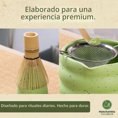 Vista 7 de Juego de batidor Matcha - 5 piezas Kit de té japonés