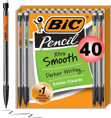 Vista 6 de BIC Xtra-Life - Portaminas, 0.7 mm, 40 unidades Diseño recargable y retráctil Cable resistente a la rotura para mayor durabilidad Ideal
