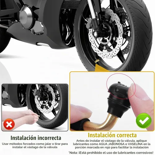 Vista 5 de Vástagos de válvula de neumático PVR70 (20 unidades), vástago de válvula de motocicleta de 90 grados, vástago de válvula a presión compatible