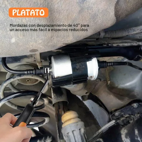Vista 4 de PLATATO Juego de 2 alicates de desconexión EVAP y juego de herramientas de desconexión de línea de combustible, incluye alicates de conector