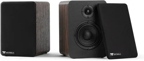 Vista 3 de Victrola Monitores M1: altavoces de monitor de estantería alimentados, transmisión inalámbrica Bluetooth, sonido estéreo premium, se empareja