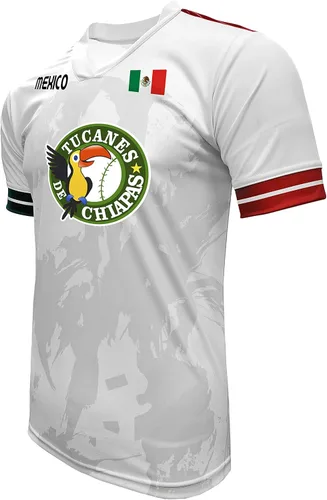Vista 2 de Jersey México Tucanes de Chiapas 100% Poliéster BlancoGris_Hecho en México
