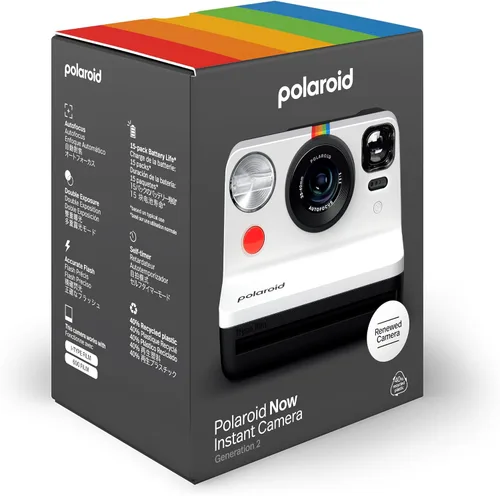 Vista 6 de Cámara instantánea Polaroid Now I-Type reacondicionada - Negro & Blanco (Renovado Premium) (9167)