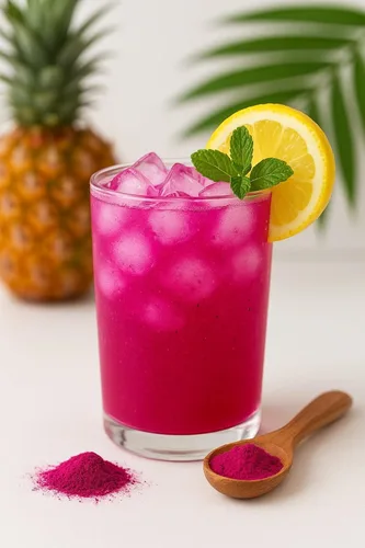 Vista 2 de Mayan's Secret 3.5oz Pitaya Rosa Polvo Orgánico Dragonfruit Vitamina C