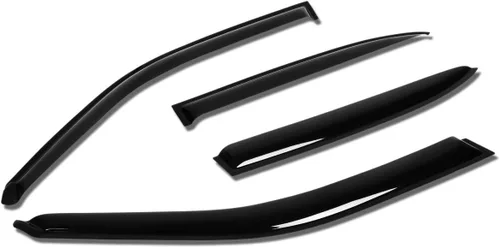 Vista 19 de Auto Dynasty 4 unidades de protector de lluvia para ventana con cinta adhesiva compatible con Mazda 3 2004-2009, acrílico